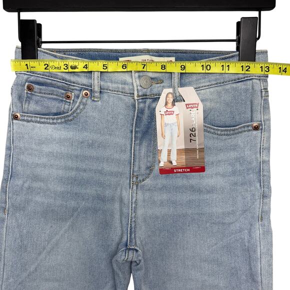 LEVI'S Big Girls 726 High Rise Flare Jeans Size 12 - Picture 7 of 9